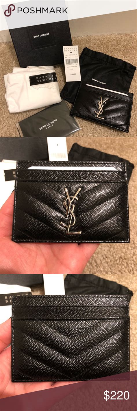 ysl card holder barneys|ysl card cases.